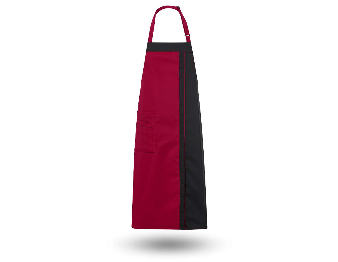 Aprons: Bib Apron Steyr + bordeaux/black