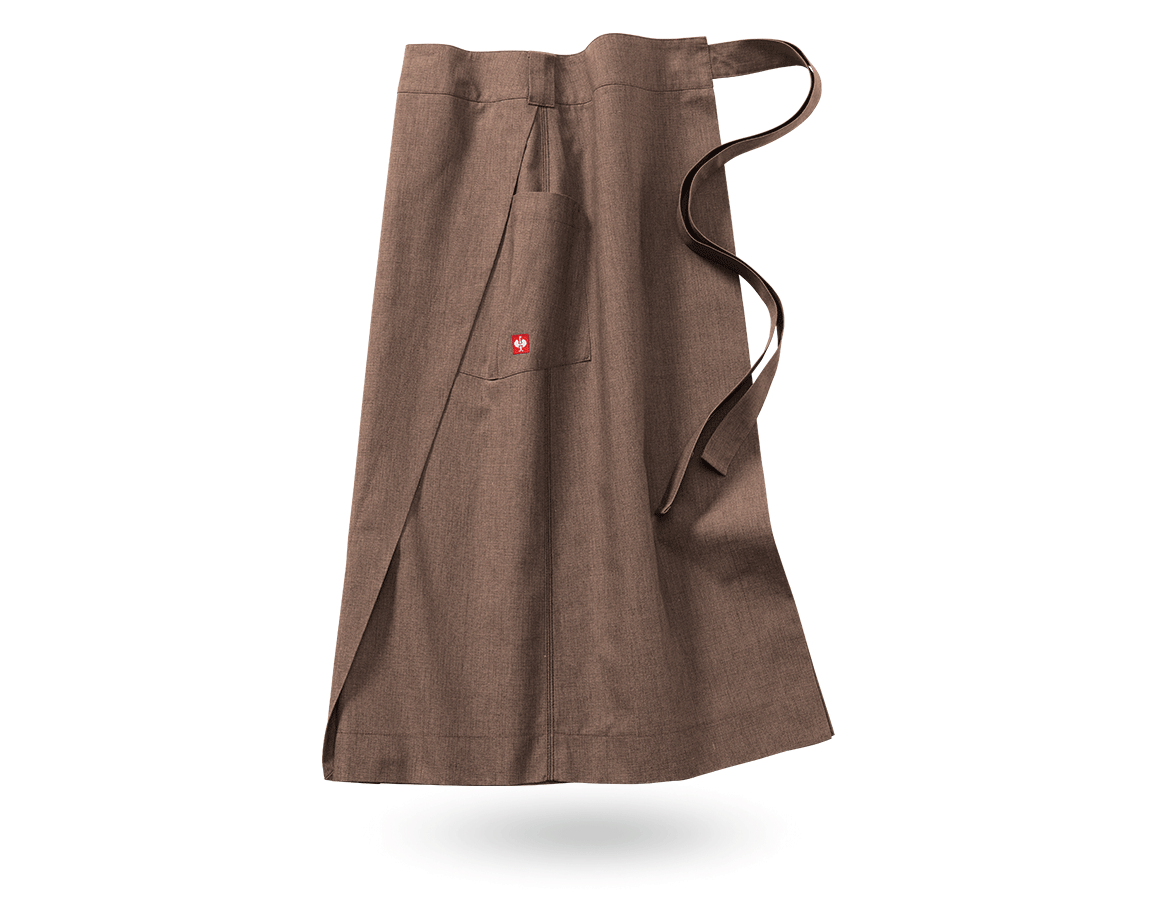 Aprons: Catering Apron e.s.fusion, ladies' + chestnut melange