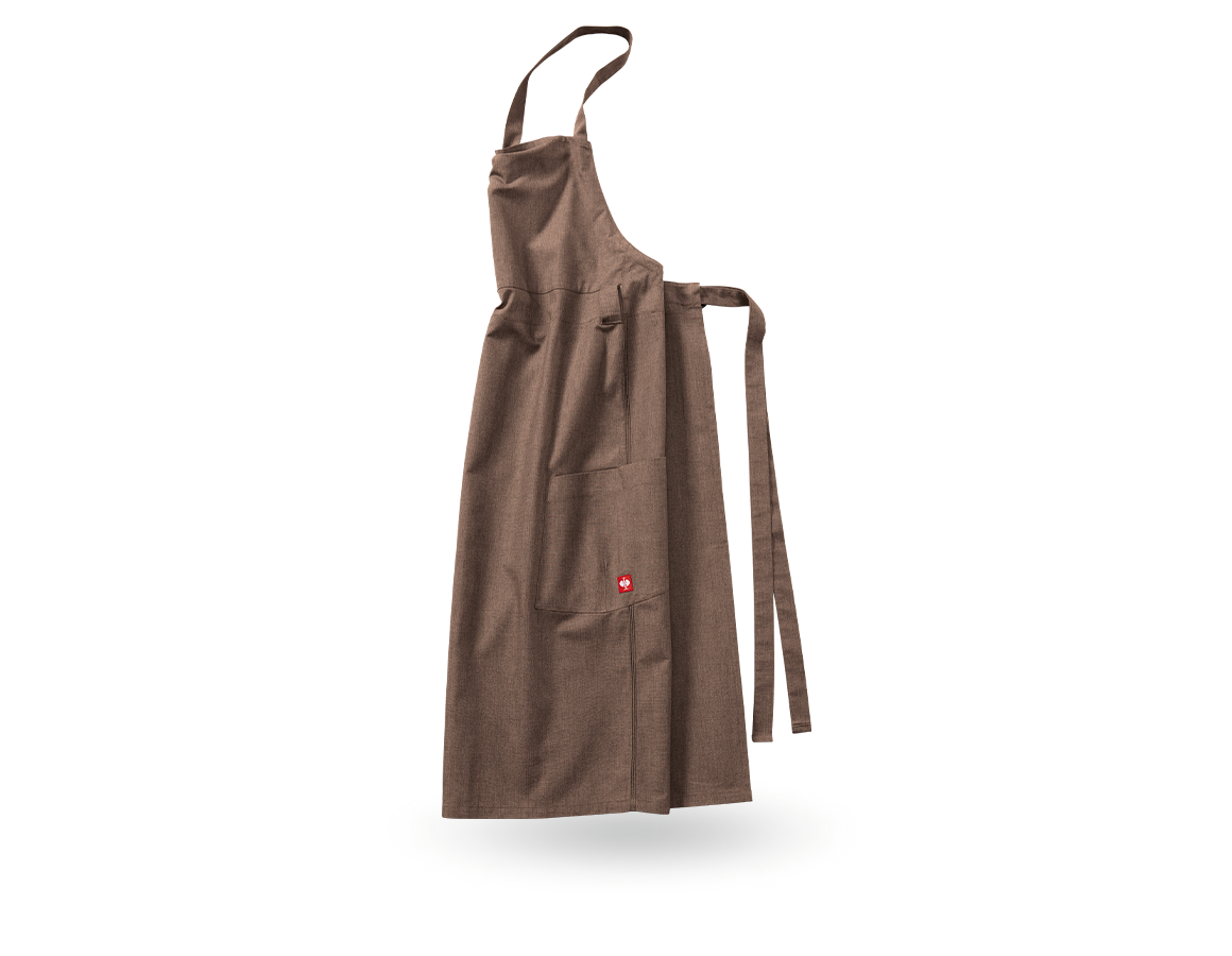 Aprons: Bib Apron e.s.fusion, men's + chestnut melange
