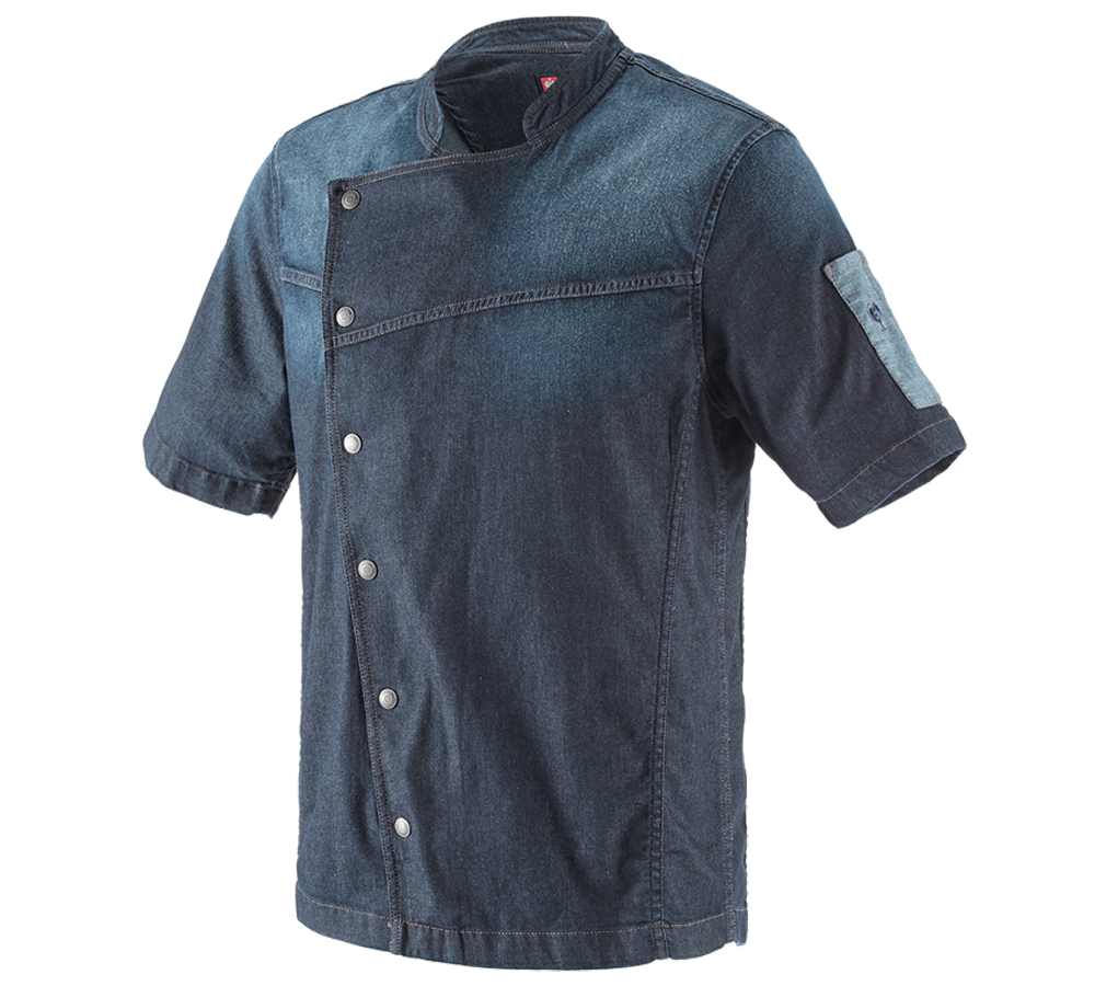 Hauts: e.s. Veste de cuisinier denim + mediumwashed