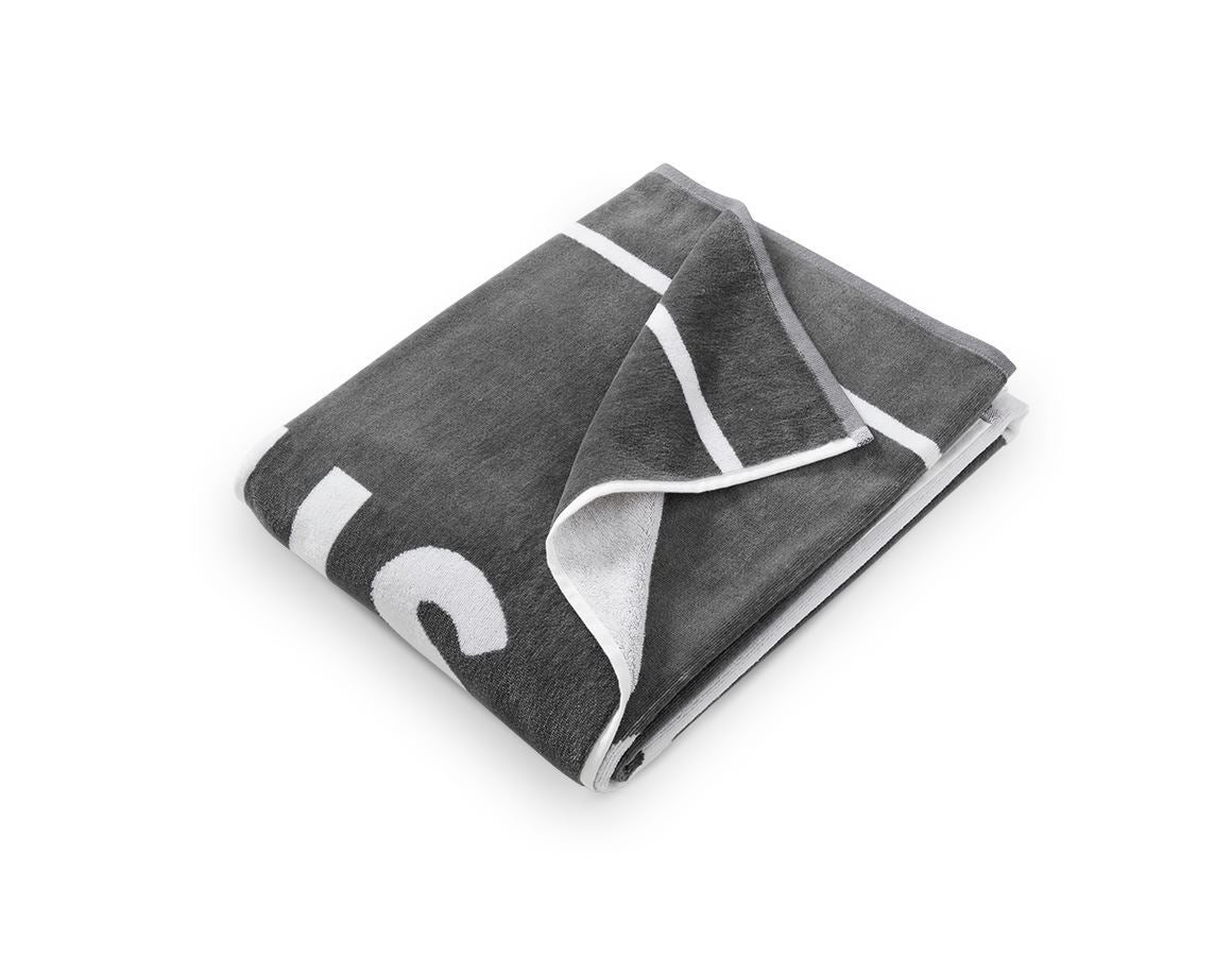 Accessories: e.s. Sauna towel + basaltgrey/white