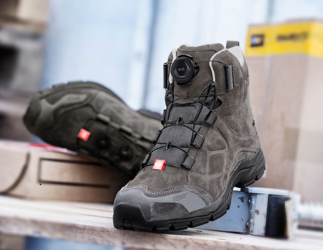 O2: e.s. O2 Work shoes Tethys mid + anthracite