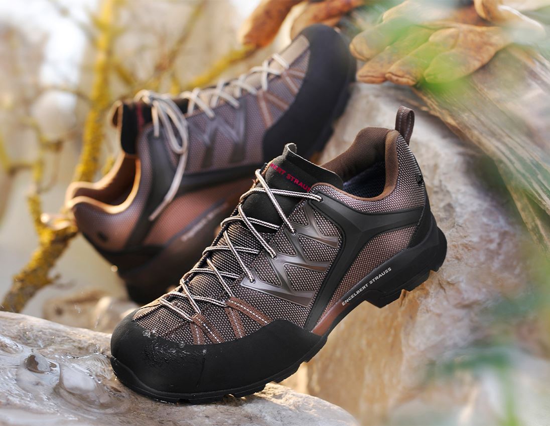 O2: e.s. O2 Work shoes Setebos low + black/chestnut/hazelnut