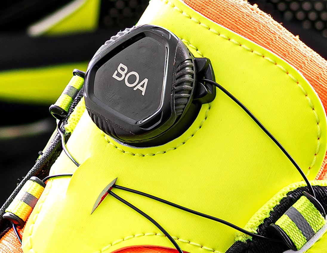 O2: O2 Work shoes e.s. Minkar II + black/high-vis yellow/high-vis orange 1
