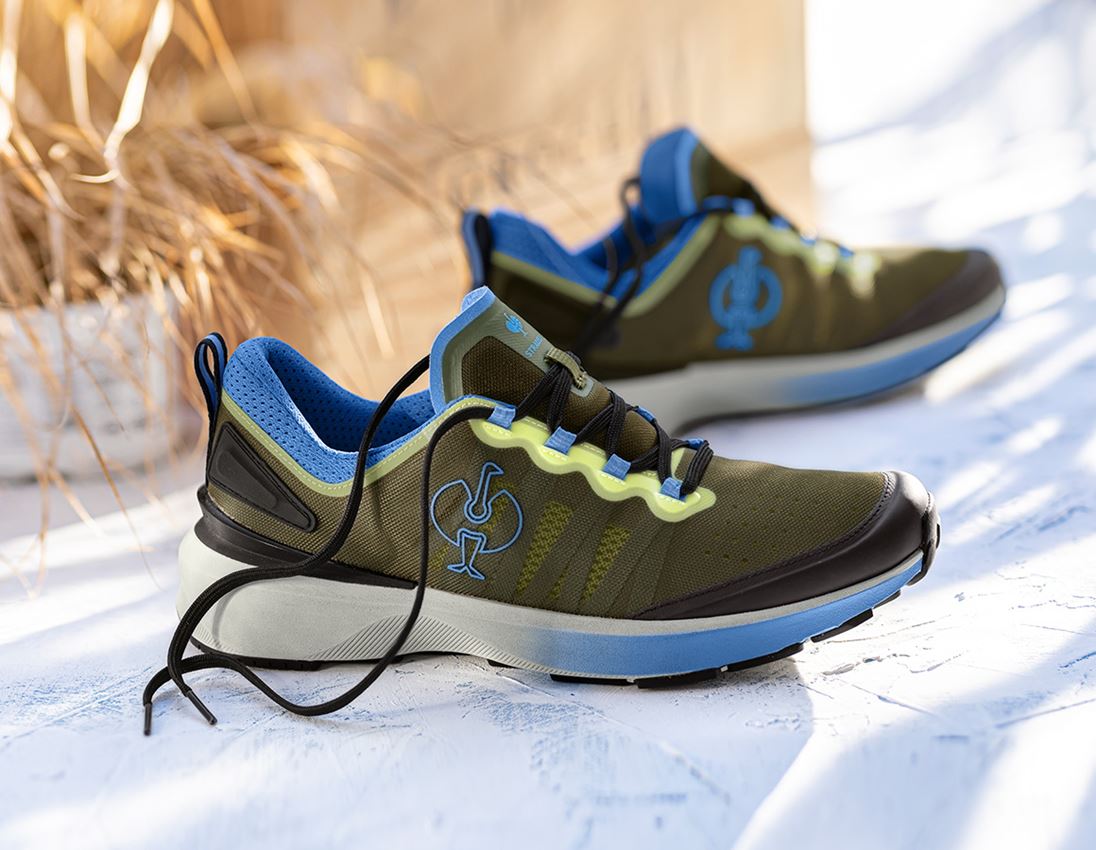 O1: O1 Work shoes e.s. Gambela + junipergreen/lilyblue