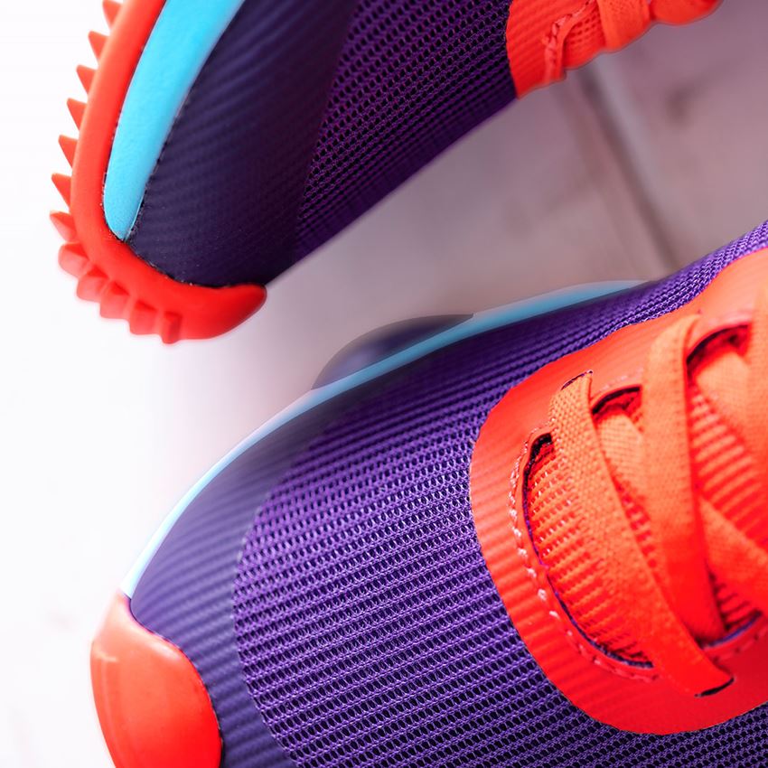 Chaussures pour enfants: Chaussures Allround e.s. Porto, enfants + raisin/cyan clair/rouge fluo 2