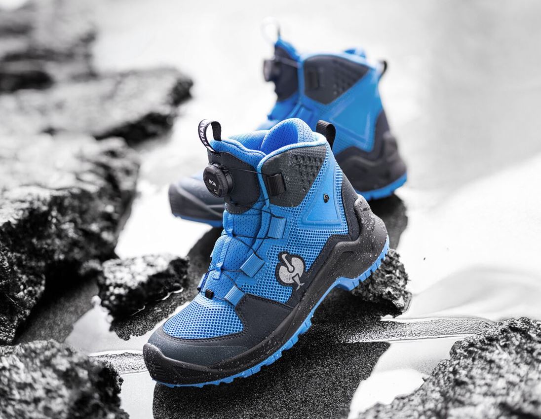 Chaussures: O6 Chaussures de travail e.s. Adelaide mid + noir/bleu gentiane 1