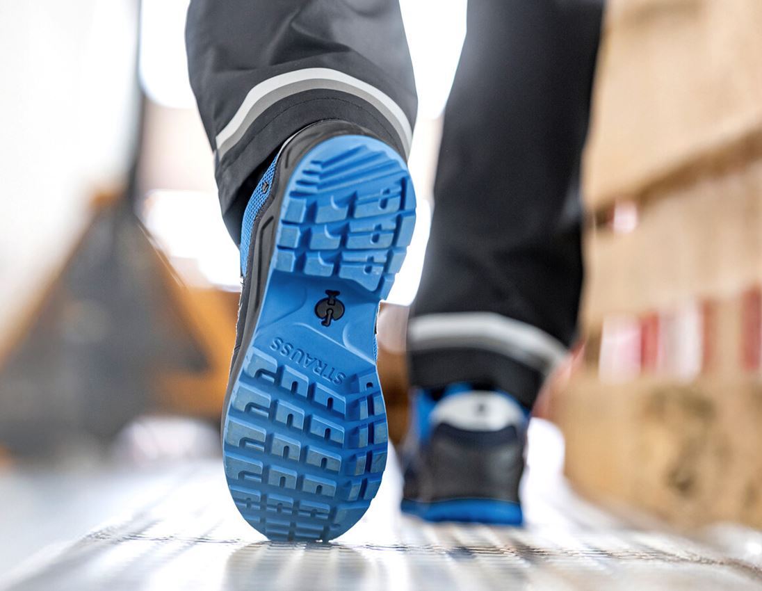 Chaussures: O6 Chaussures de travail e.s. Adelaide low + noir/bleu gentiane 1