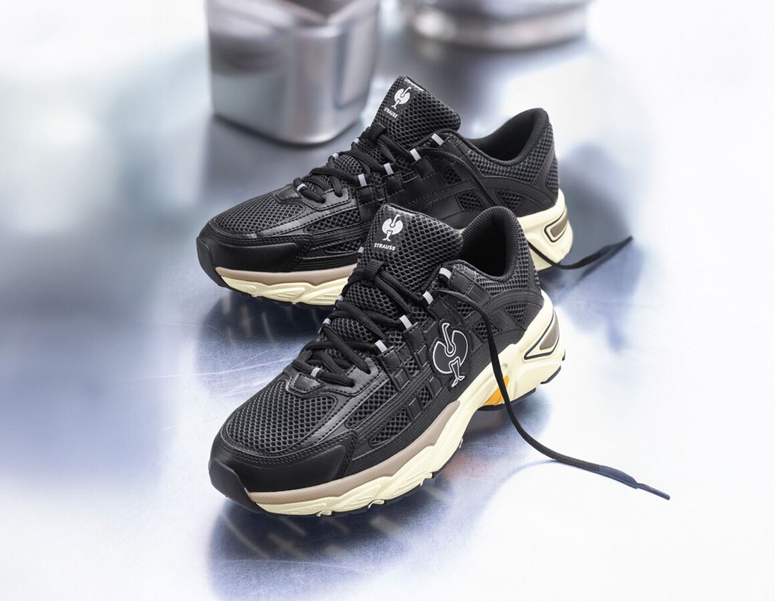 O1: O1 Chaussures de travail e.s. Lewistown low + noir/beige clair