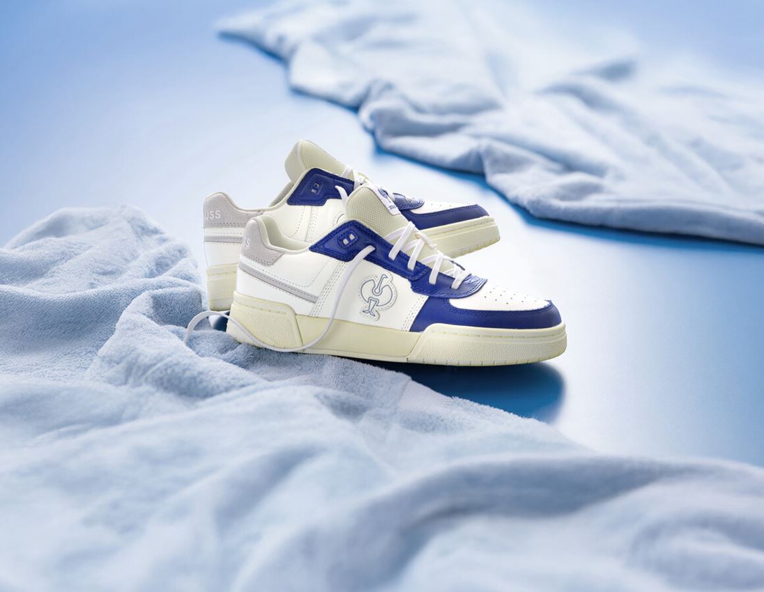O1: O1 Work shoes e.s. Sumter low + white/royalblue 1