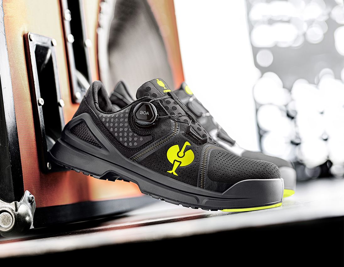S1: S1 Safety shoes e.s. Mareb + black/high-vis yellow