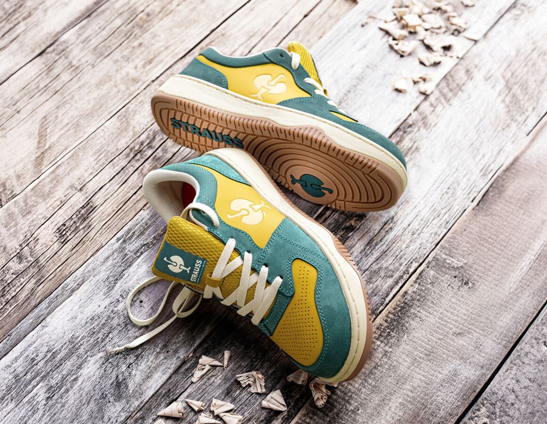 S1: S1 Safety shoes e.s. Eindhoven low + emeraldgreen/chromeyellow