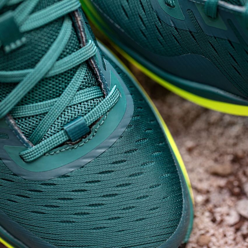 Chaussures de sécurité: S1 Chaussures basses de sécurité e.s. Padua low + vert émeraude/jaune fluo 2