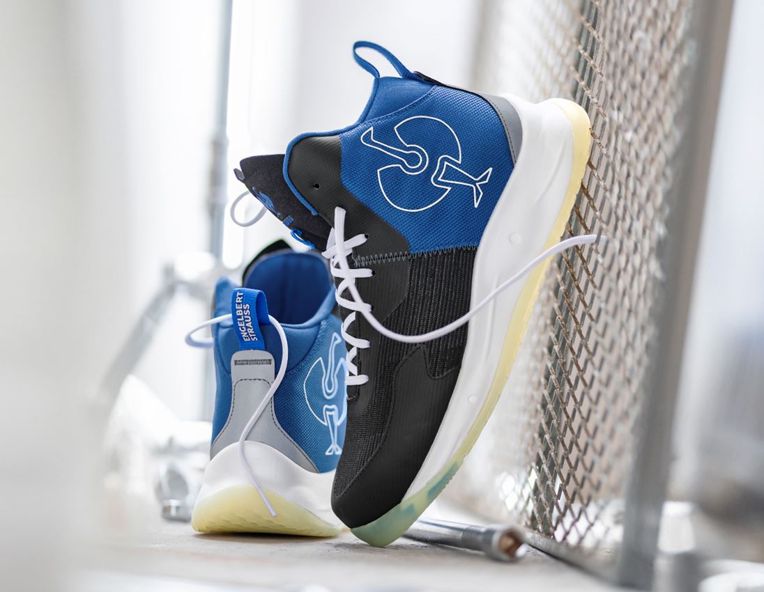 S1P: S1PS Safety shoes e.s. Marseille mid + black/royal blue 1