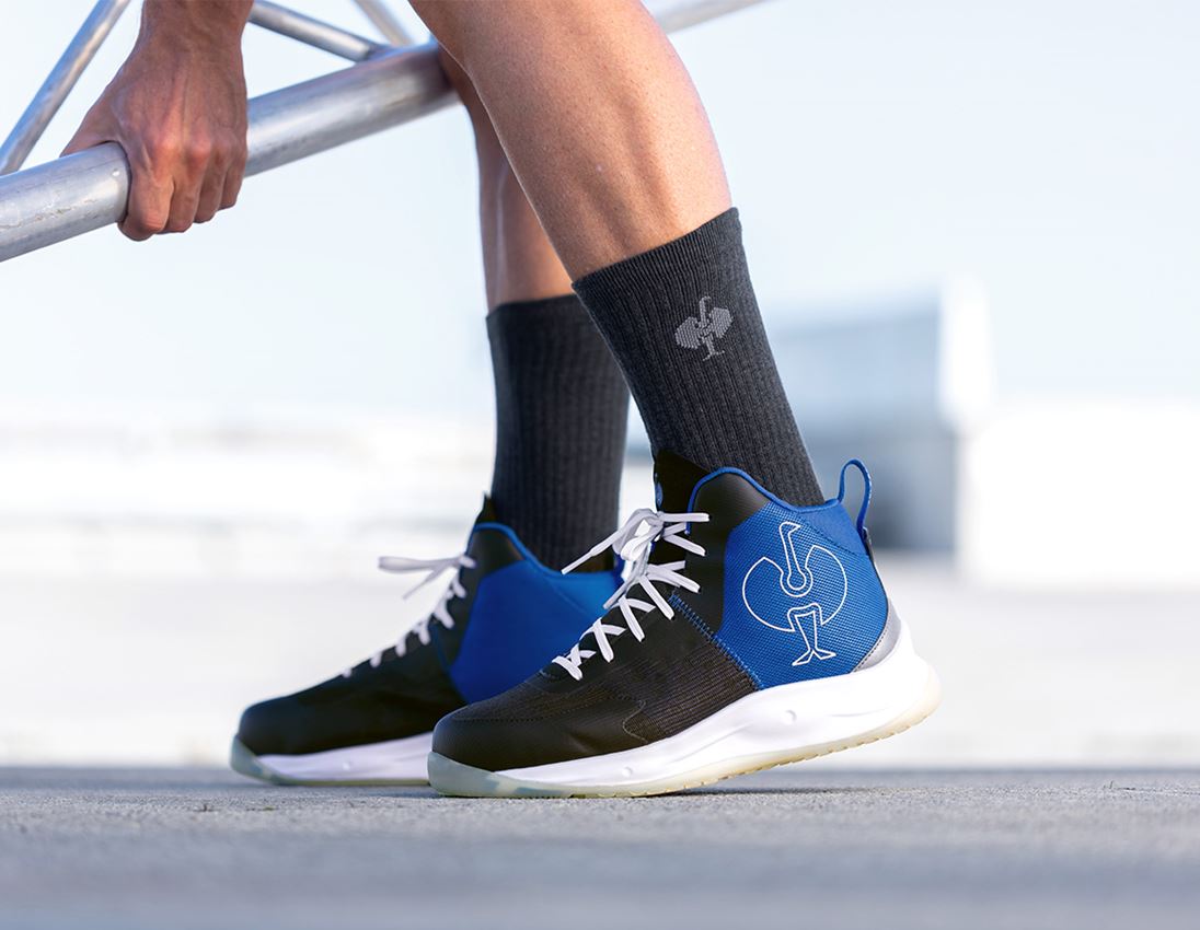S1P: S1PS Safety shoes e.s. Marseille mid + black/royal blue 3