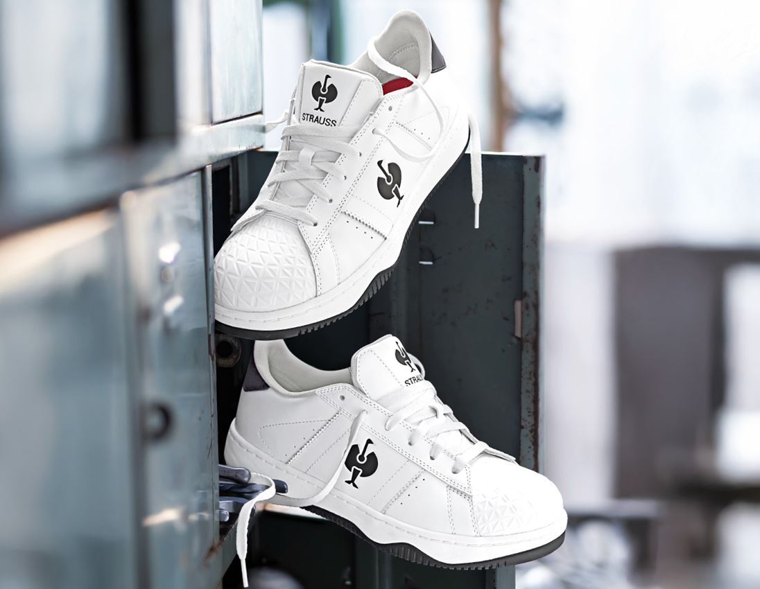 Médicales: S1 Chaussures basses de sécurité e.s. Philly low + blanc/noir 1