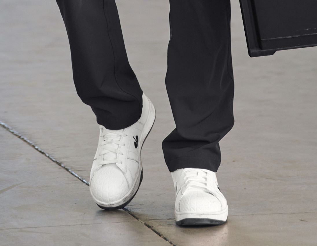 Médicales: S1 Chaussures basses de sécurité e.s. Philly low + blanc/noir 6