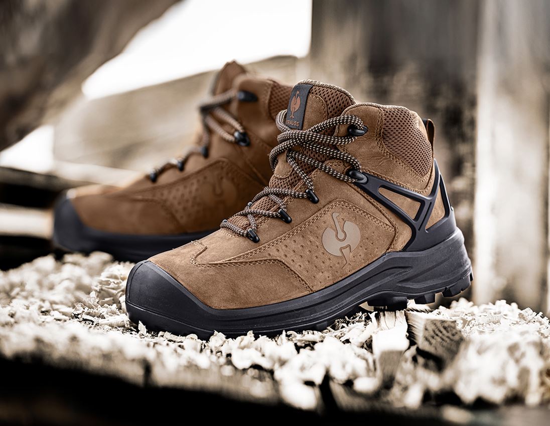 Winter shoes: S3 Safety boots e.s. Kasanka mid + brown