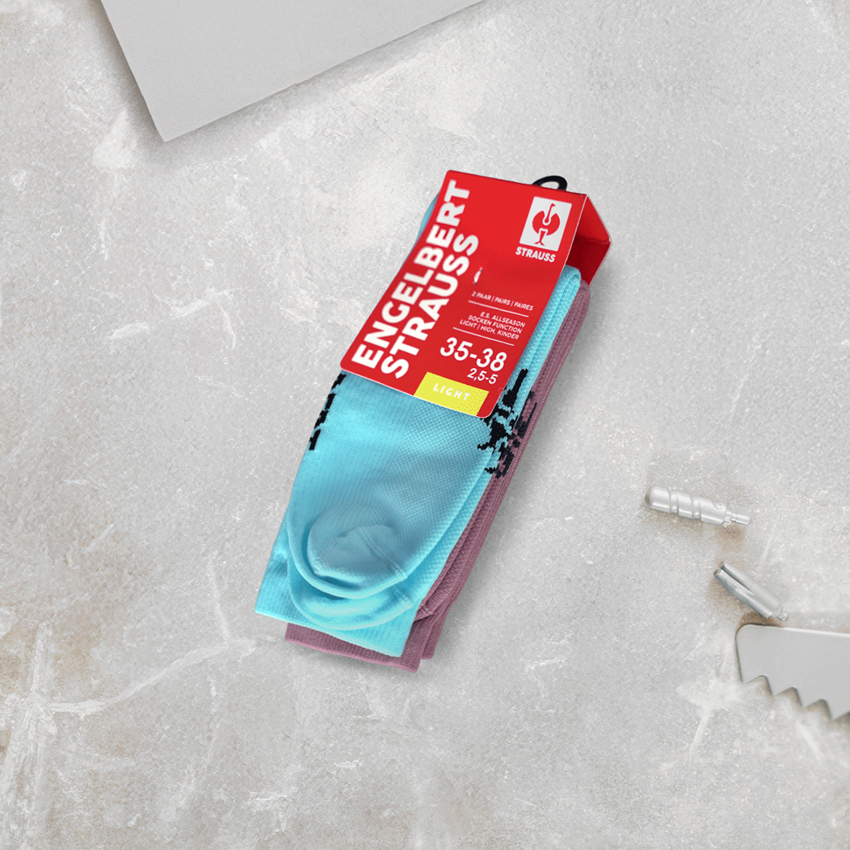 Chaussettes | Bas: e.s.Chaussettes toute saison funct.light/high,enf. + lapis turquoise+rose tara 2