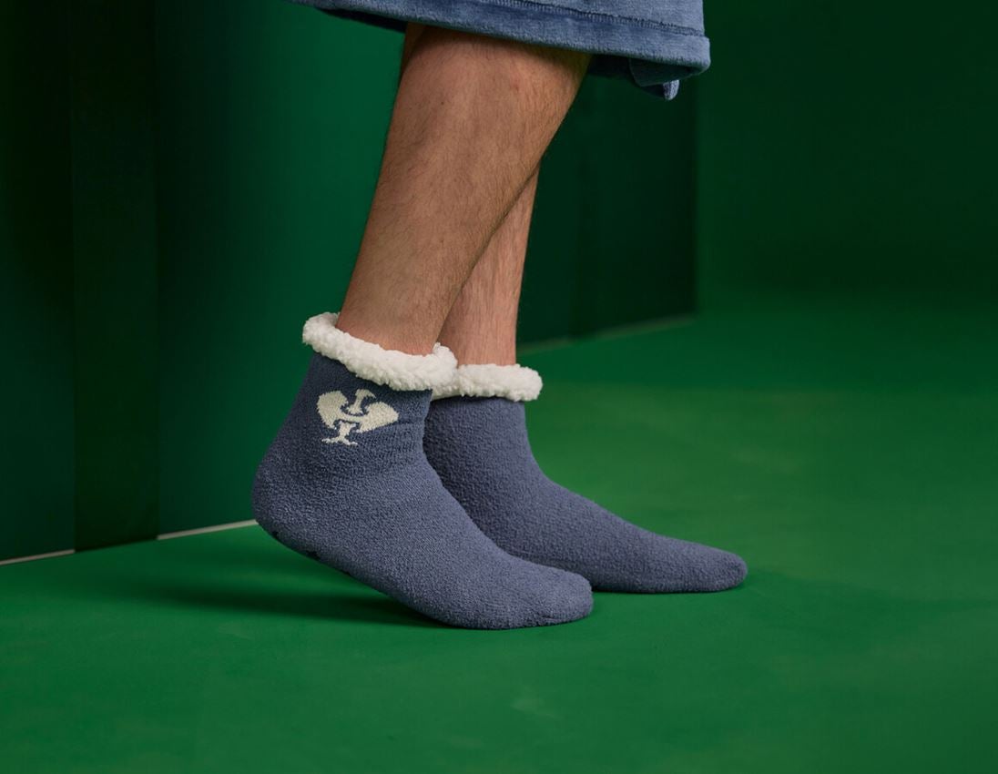 Chaussettes | Bas: e.s. Chaussettes en fibre polaire + bleu nordique