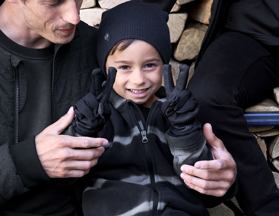 Accessories: e.s. Children's winter gloves Fleece Comfort + black 1