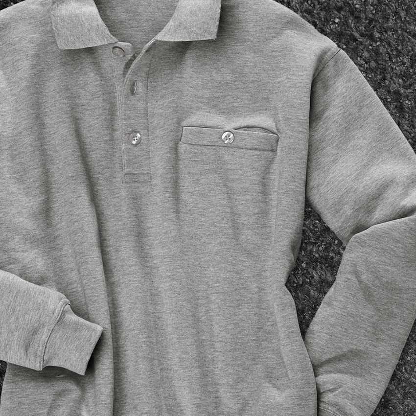 Shirts, Pullover & more: e.s. Sweatshirt poly cotton Pocket + grey melange 2