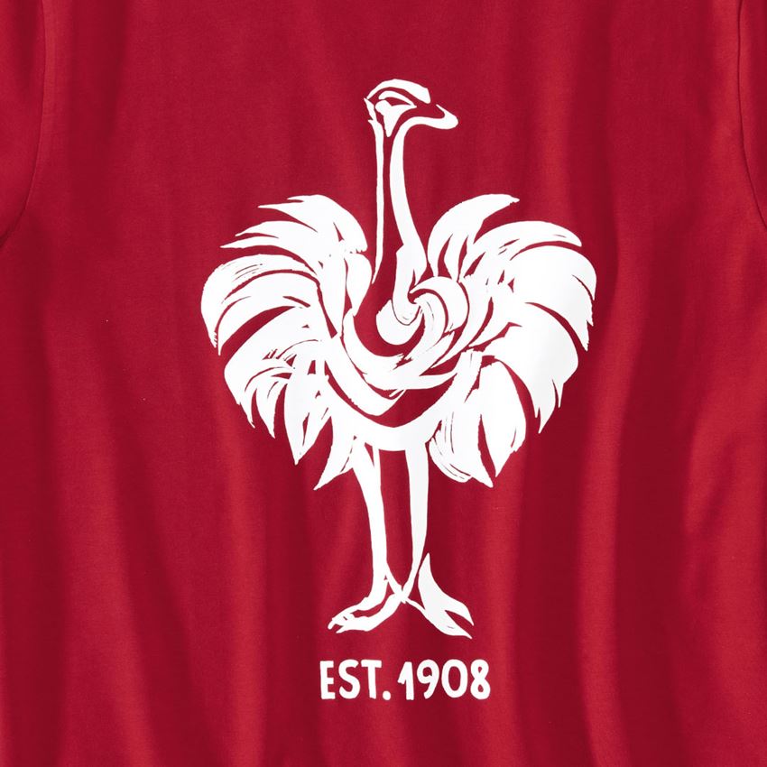 Hauts: e.s. T-Shirt 1908 + rouge vif/blanc 2