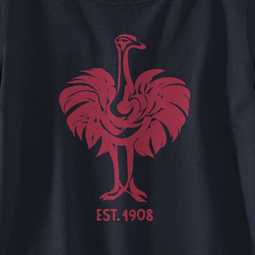Hauts: e.s. T-Shirt 1908, enfants + bleu foncé/magenta 2