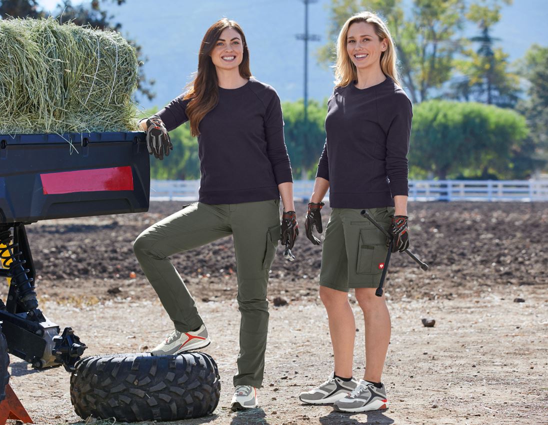 Topics: e.s. Sweatshirt cotton stretch, ladies' + navy 2