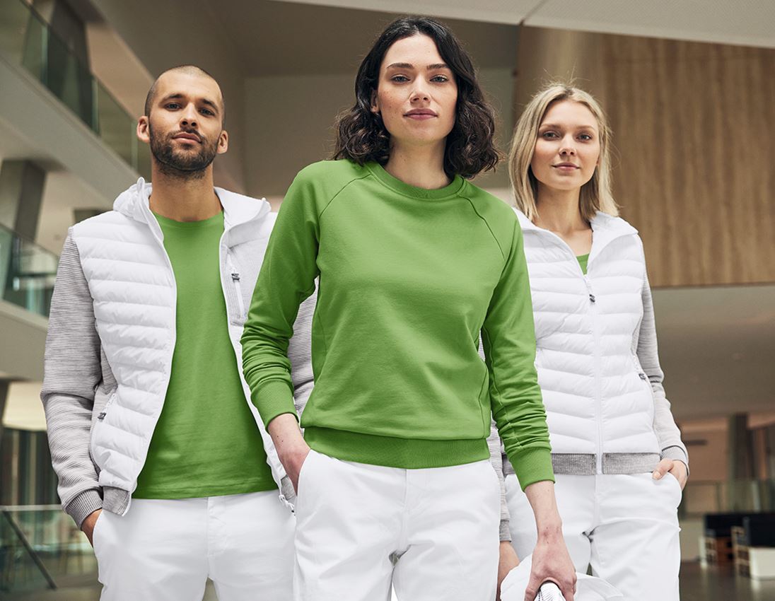 Topics: e.s. Sweatshirt cotton stretch, ladies' + seagreen 1