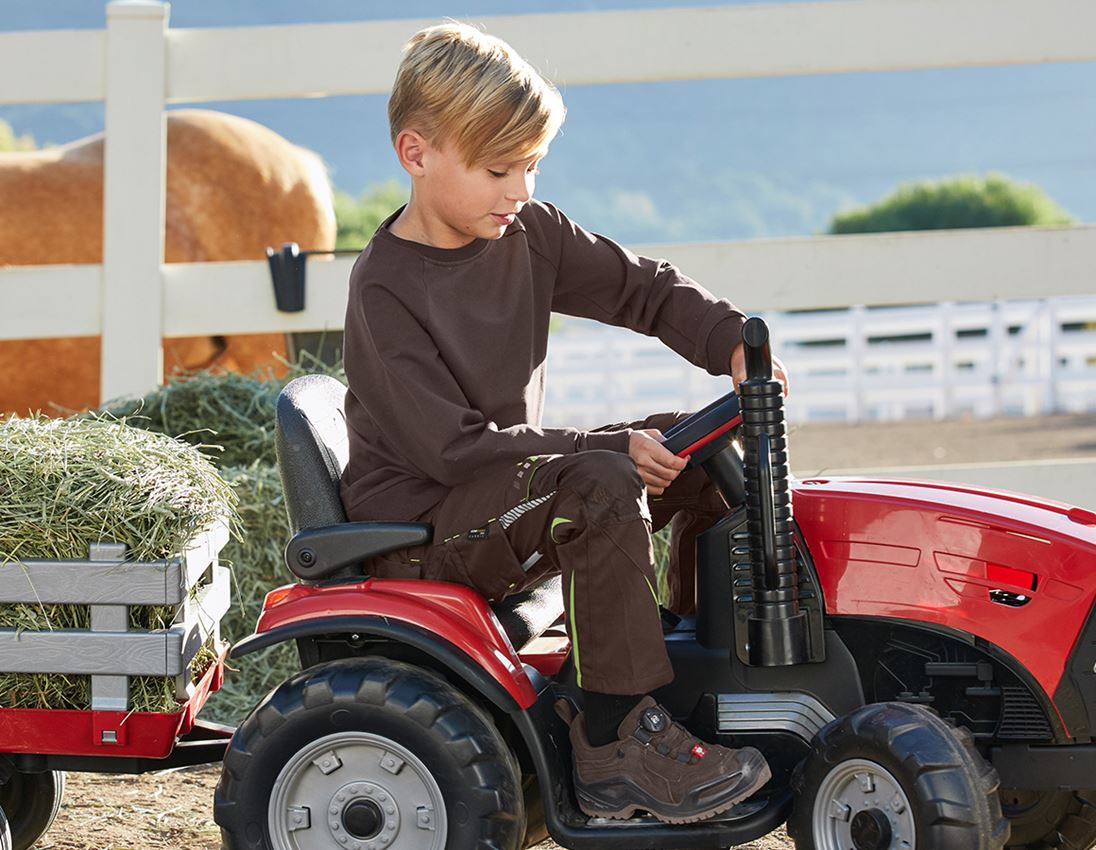 Shirts, Pullover & more: e.s. Sweatshirt cotton stretch, children's + chestnut 2