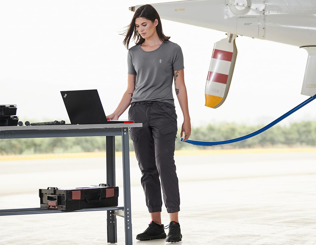 Hauts: Modal-shirt e.s. ventura vintage, femmes + gris basalte 1