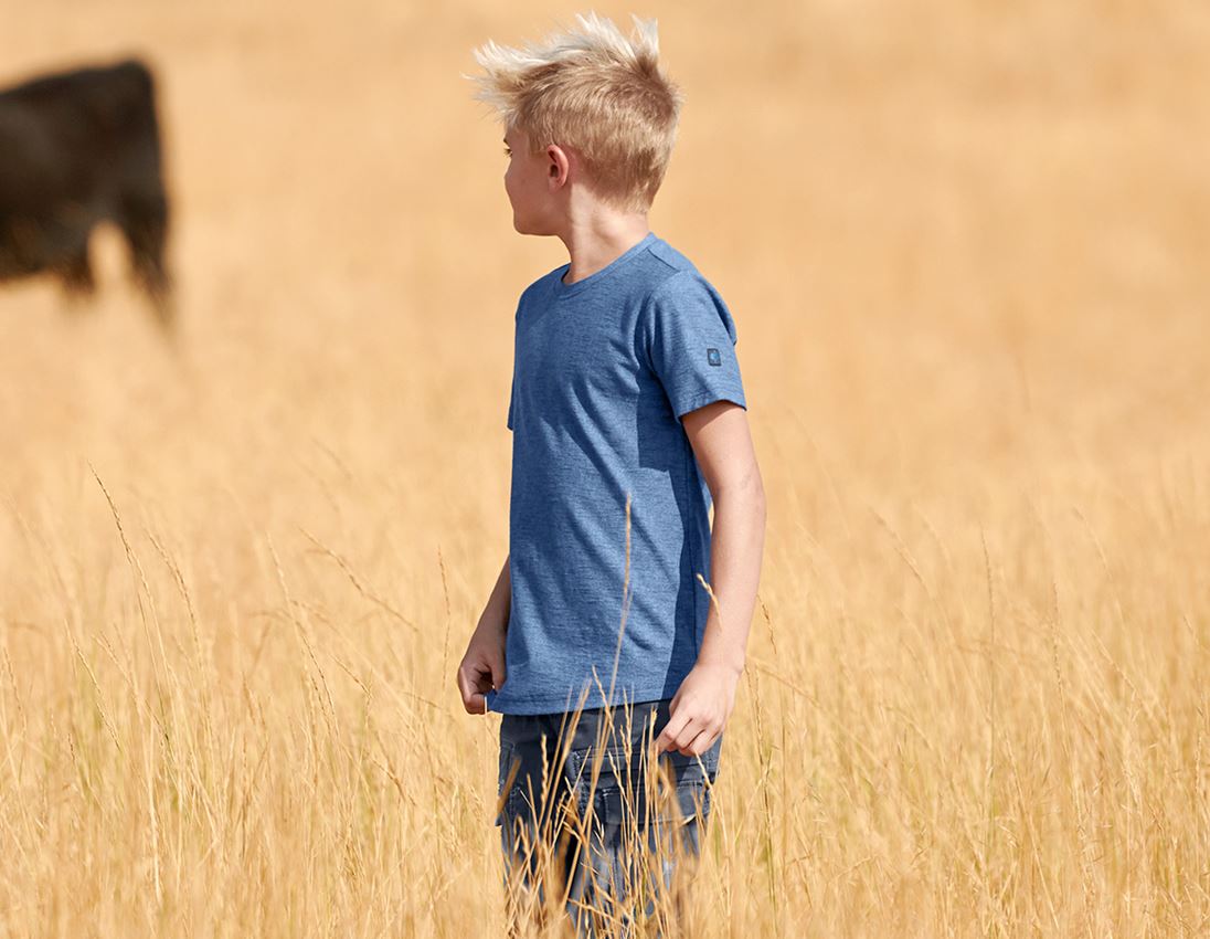 Hauts: T-shirt e.s.vintage, enfants + bleu arctique mélange 1