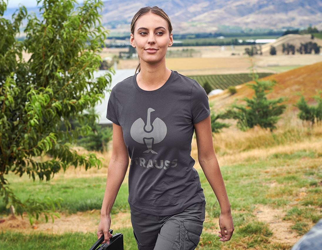 Shirts, Pullover & more: T-Shirt, e.s.concrete, ladies' + anthracite