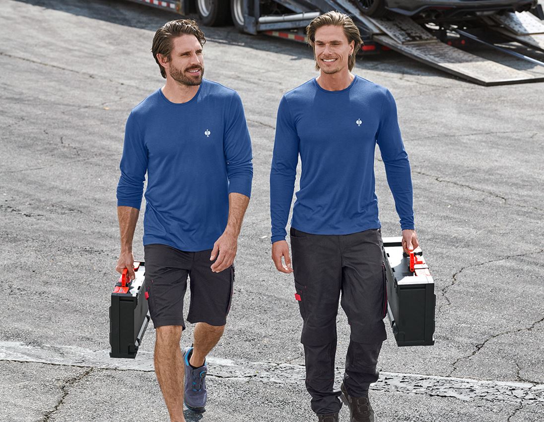 Shirts, Pullover & more: Modal-Longsleeve e.s.concrete + alkaliblue 1