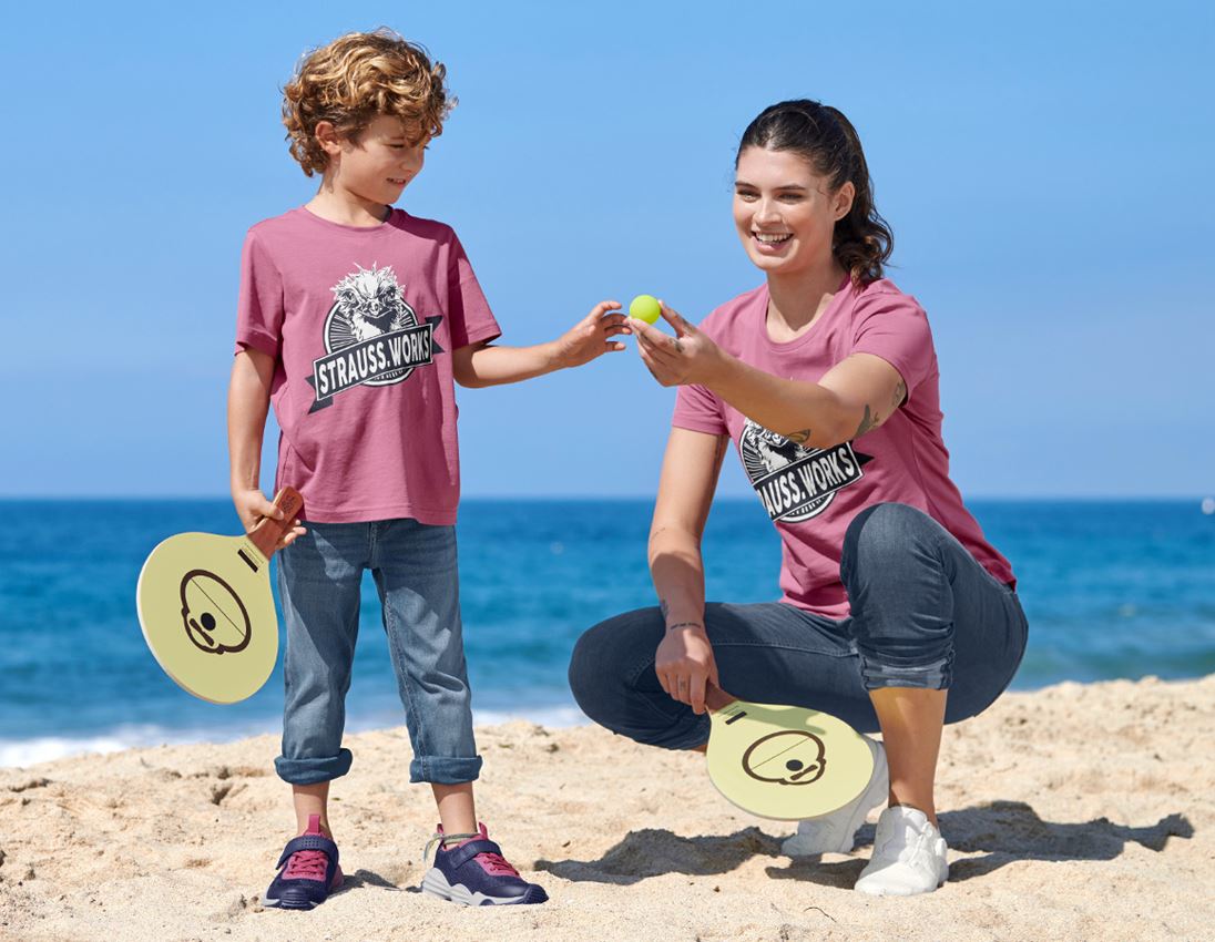 Hauts: e.s. T-shirt strauss works, enfants + rose tara 2