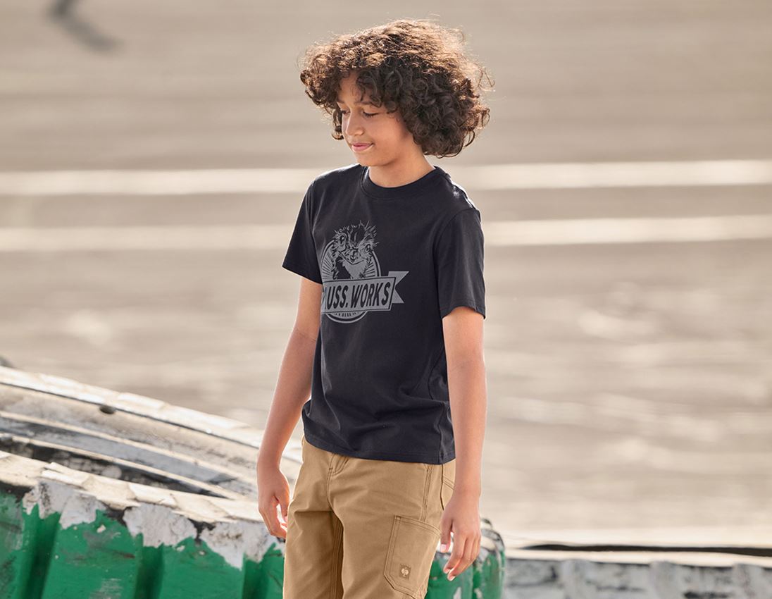 Shirts, Pullover & more: T-shirt e.s.iconic works, children's + black 1