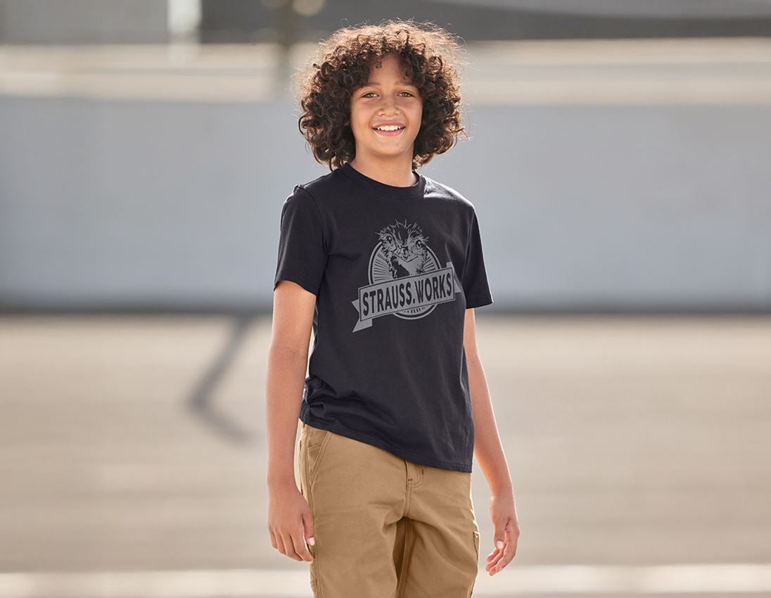 Shirts, Pullover & more: T-shirt e.s.iconic works, children's + black