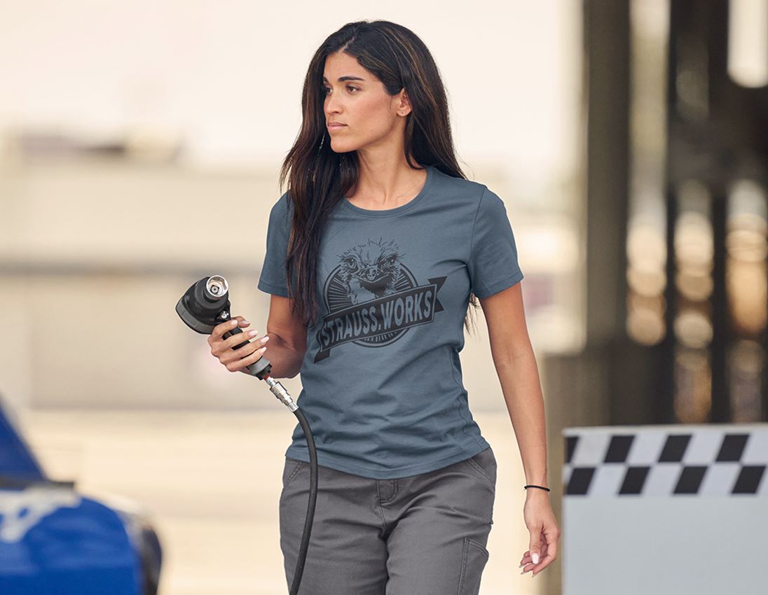 Shirts, Pullover & more: T-shirt e.s.iconic works, ladies' + oxidblue