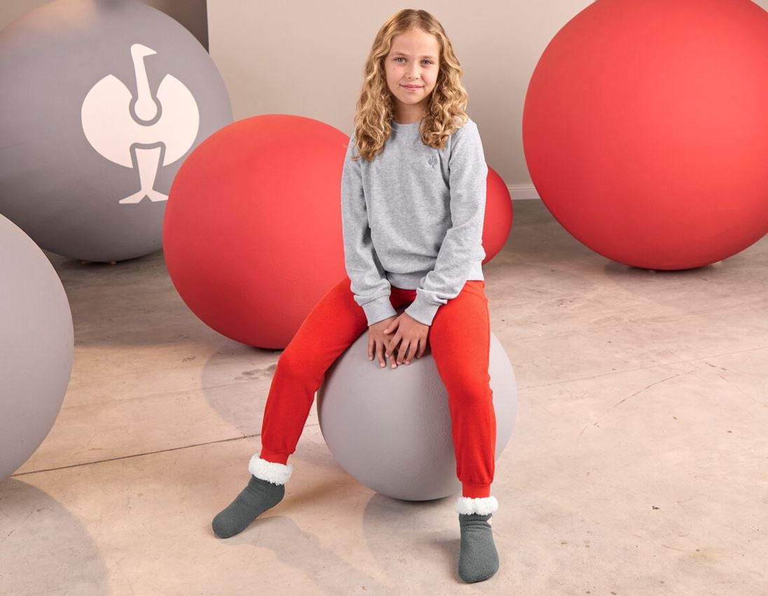 Vêtements: e.s. Sweatshirt Terry, enfants + gris mélange 1