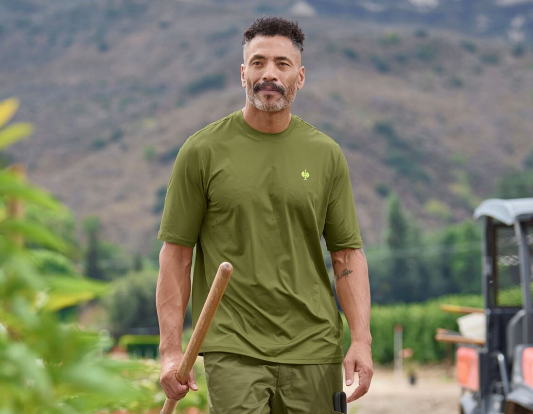 Shirts, Pullover & more: Functional t-shirt UV e.s.trail + junipergreen/limegreen