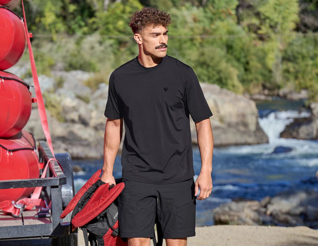 Hauts: T-Shirt fonctionnel UV e.s.trail + noir 1