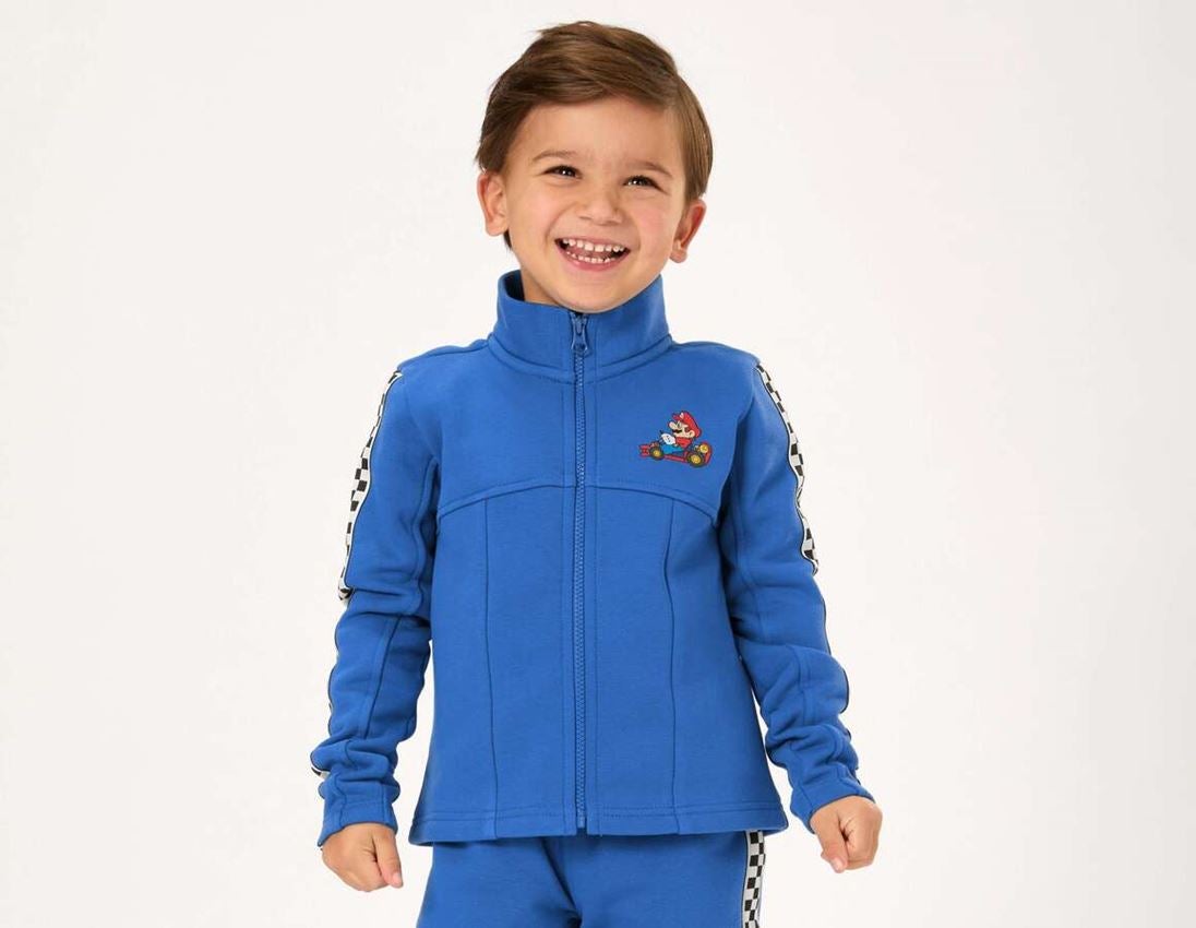 Collaborations: Mario Kart sweat jacket, children's + aurorablue