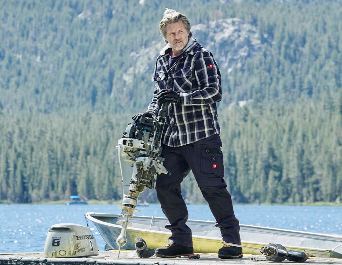 Topics: Hooded shirt e.s.roughtough + midnightblue/steelblue/nature/wheat 1