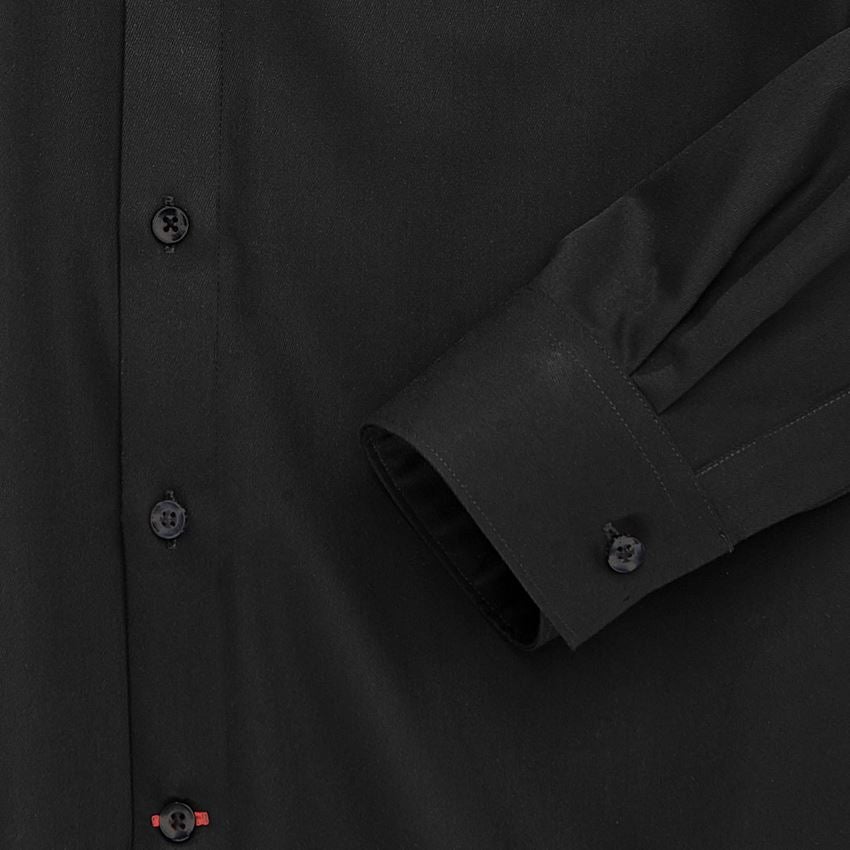 Hauts: Chemise de travail e.s.comfort, à manches longues + noir 2