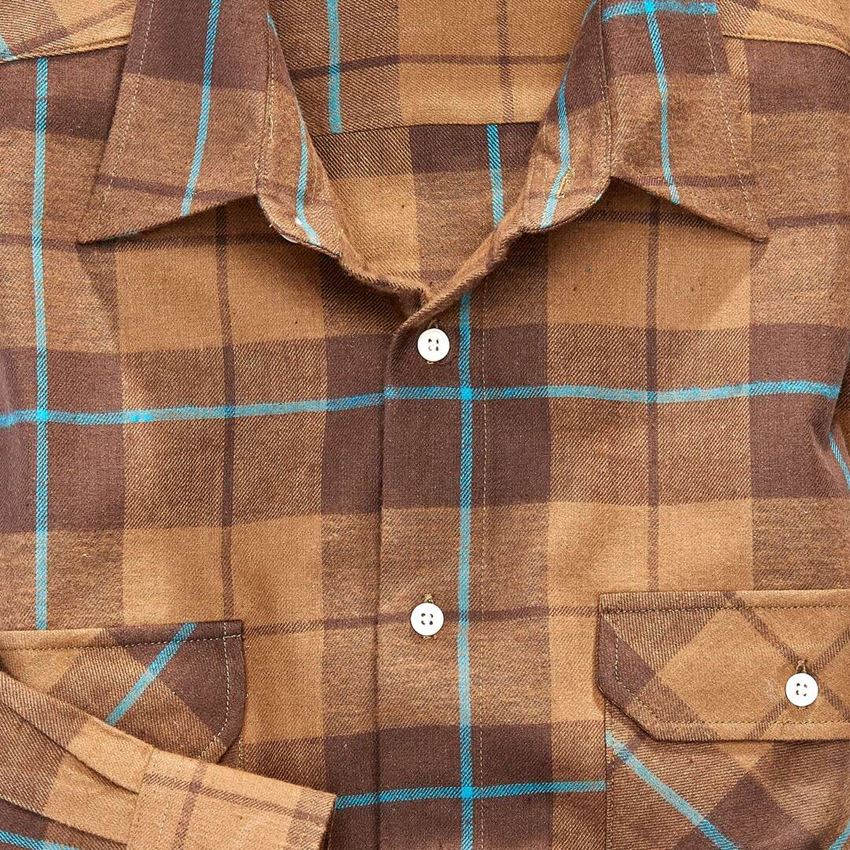 Hauts: Chemise en coton Hannover, longueur normale + marron/noisette/pétrole foncé 2