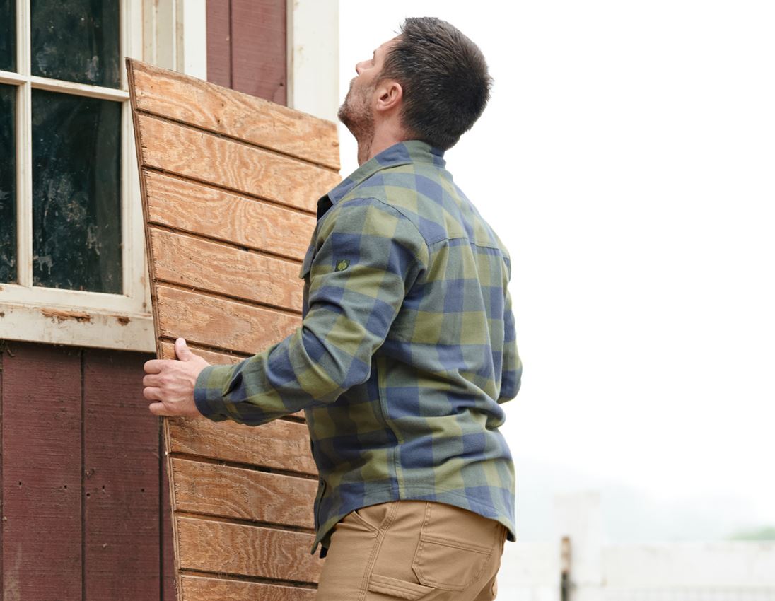 Shirts, Pullover & more: Check shirt e.s.iconic + mountaingreen/oxidblue 3