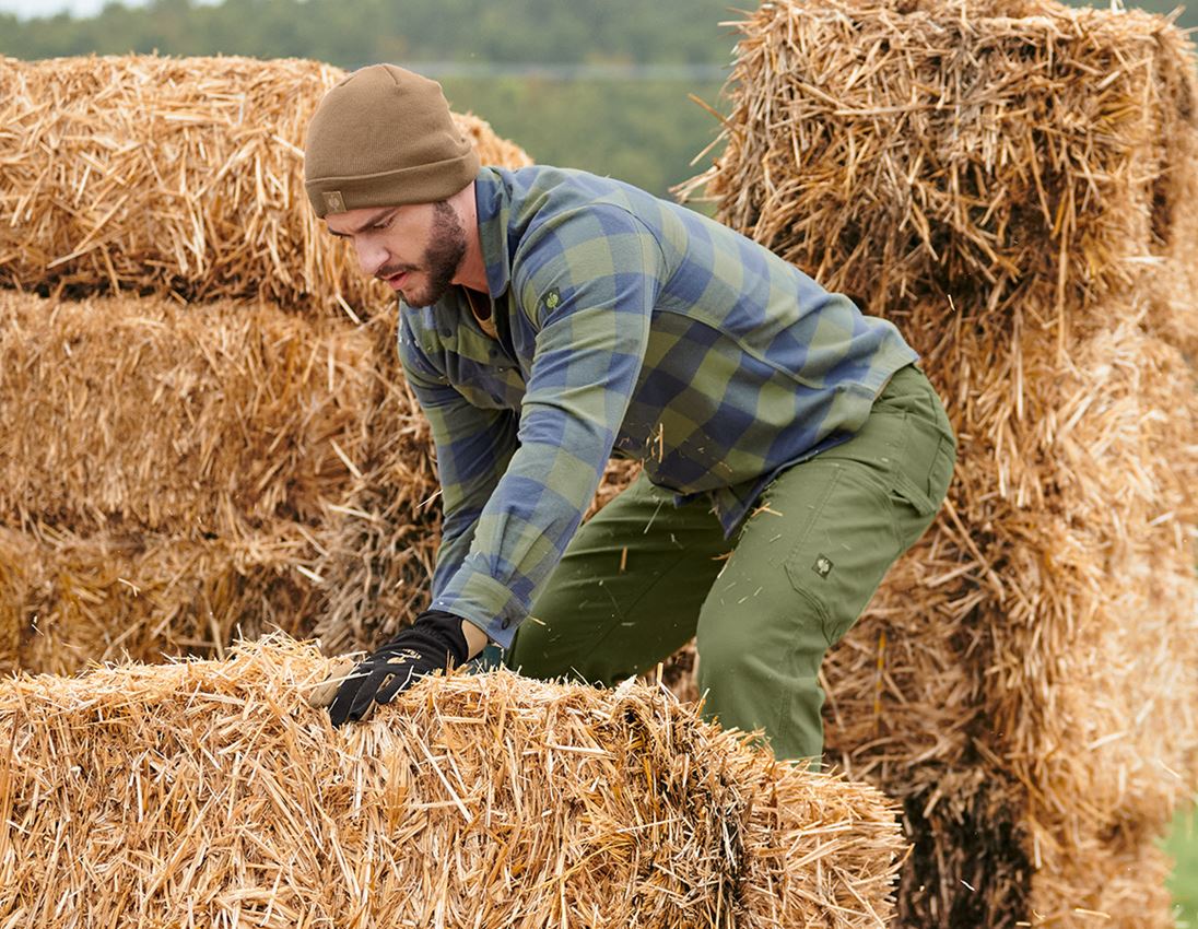 Shirts, Pullover & more: Check shirt e.s.iconic + mountaingreen/oxidblue 5