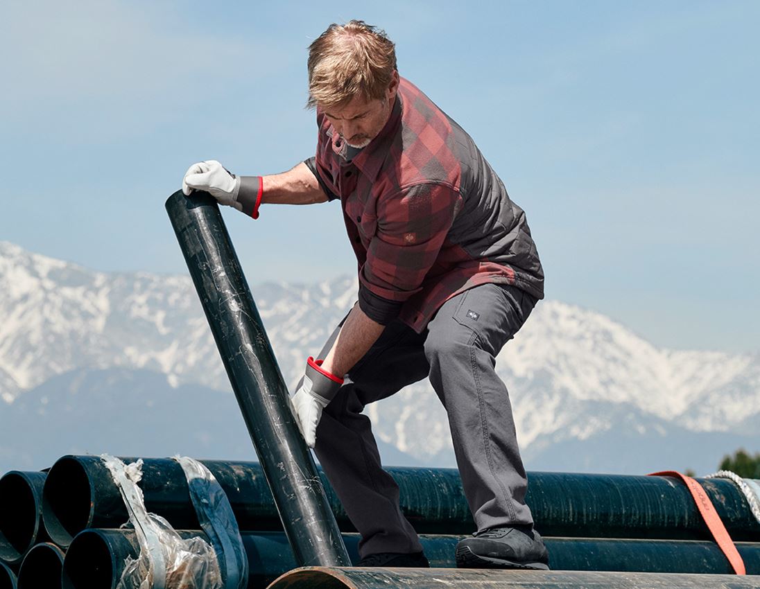 Shirts, Pullover & more: Allseason check shirt e.s.iconic + oxidred/carbongrey 2