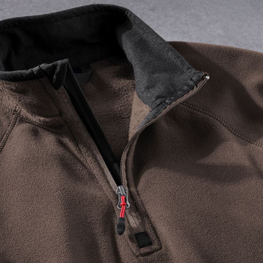 Shirts, Pullover & more: Ladies' Microfleece troyer dryplexx® micro + chestnut 2